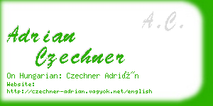 adrian czechner business card